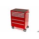 Servante d'atelier 6 Tiroirs, rouge - 4809