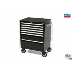 Servante d'atelier 7 tiroirs, noire - 4804