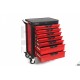 Servante d'atelier 7 tiroirs, rouge, 283 outils - 3501