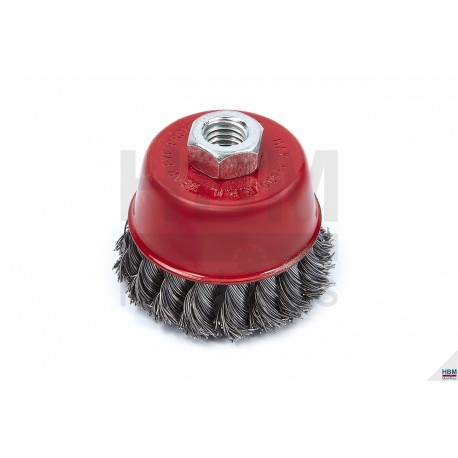 Brosse métallique cloche Ø 75 mm M14 - 7496