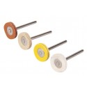 kit 4 disques de polissage miniature Ø20mm sur tige - 0956