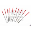 Jeu 10 rifloirs diamantés 140 x 3 mm - 03002