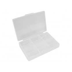 boite de rangement à 6 compartiments plastique translucide 7405