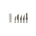 assortiment 5 lames de cutter N°1 - 5283 C vtk1 spare blade set